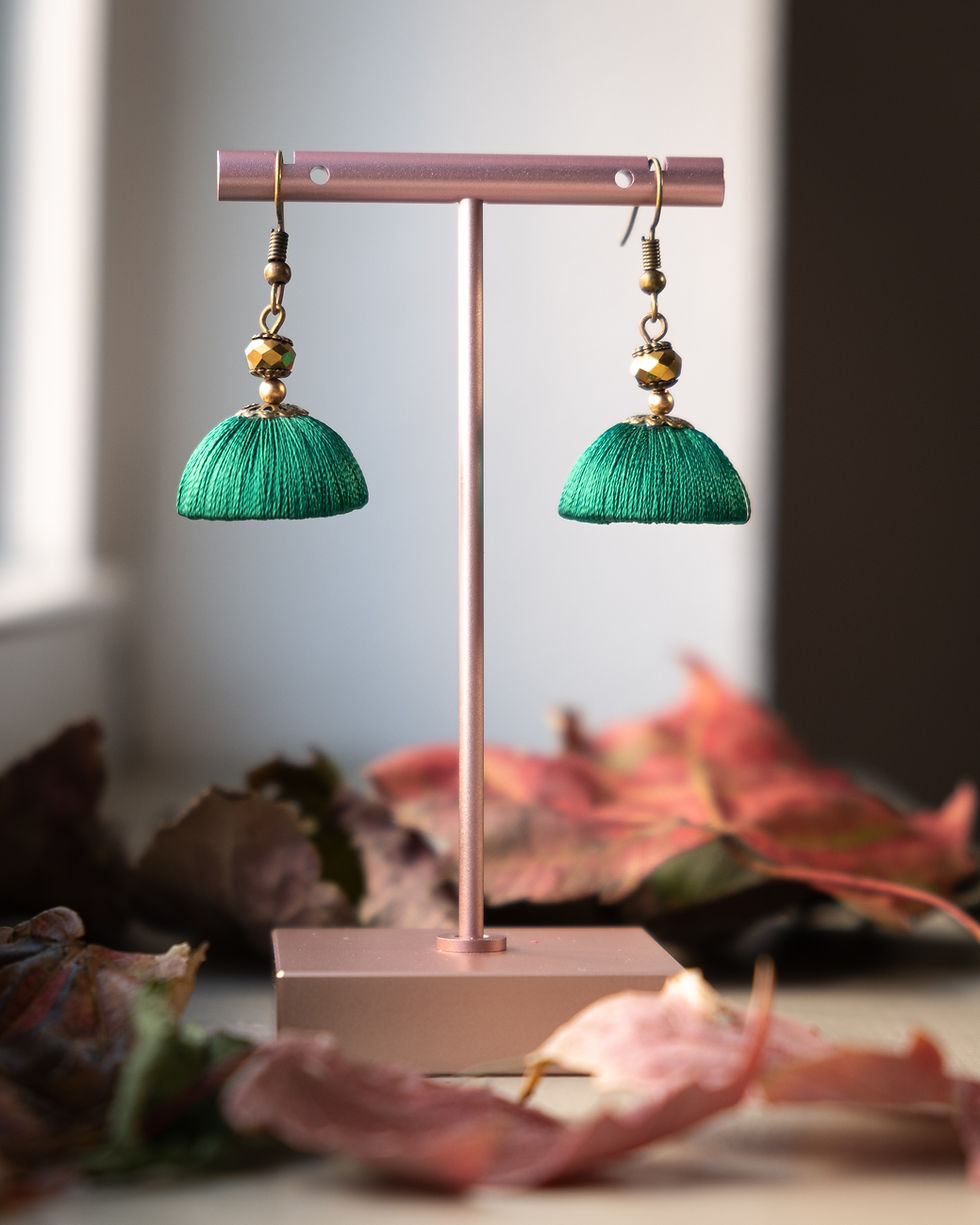 Thumbnail: Iridescent Bead Bells - 12 Colors Available