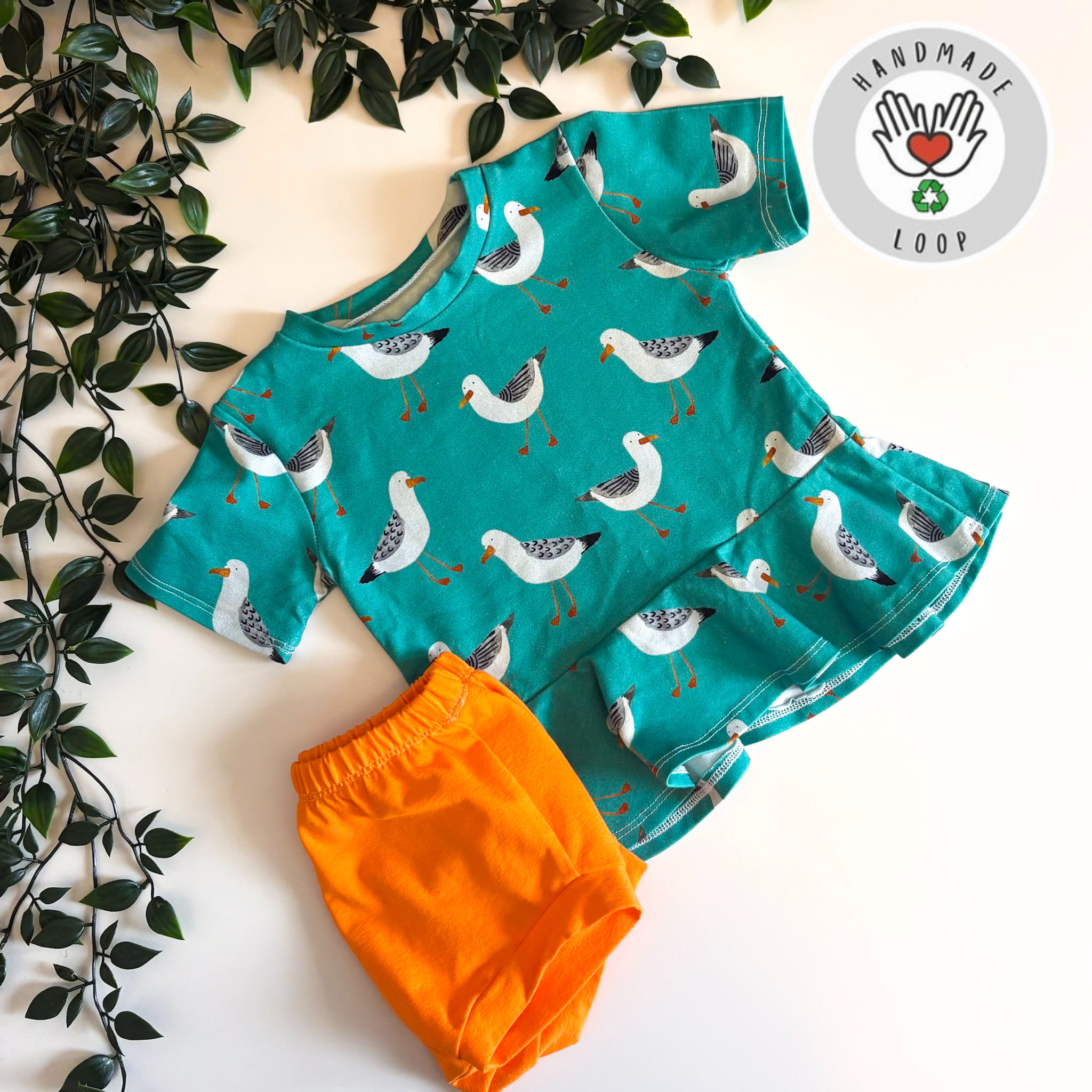 1-2 Years Seagulls top & Shorts Set*