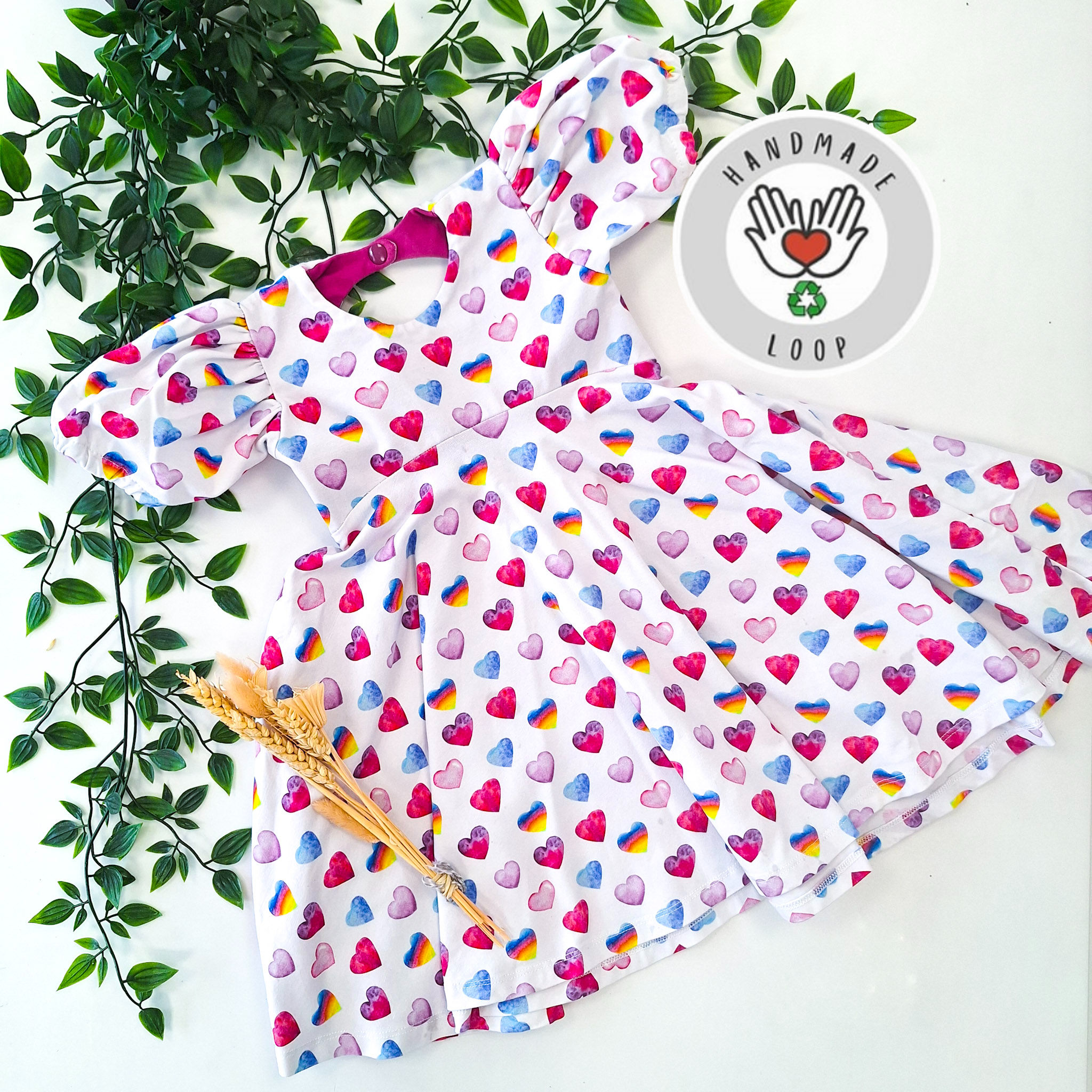 3-4y Summer 24 Hearts Dress