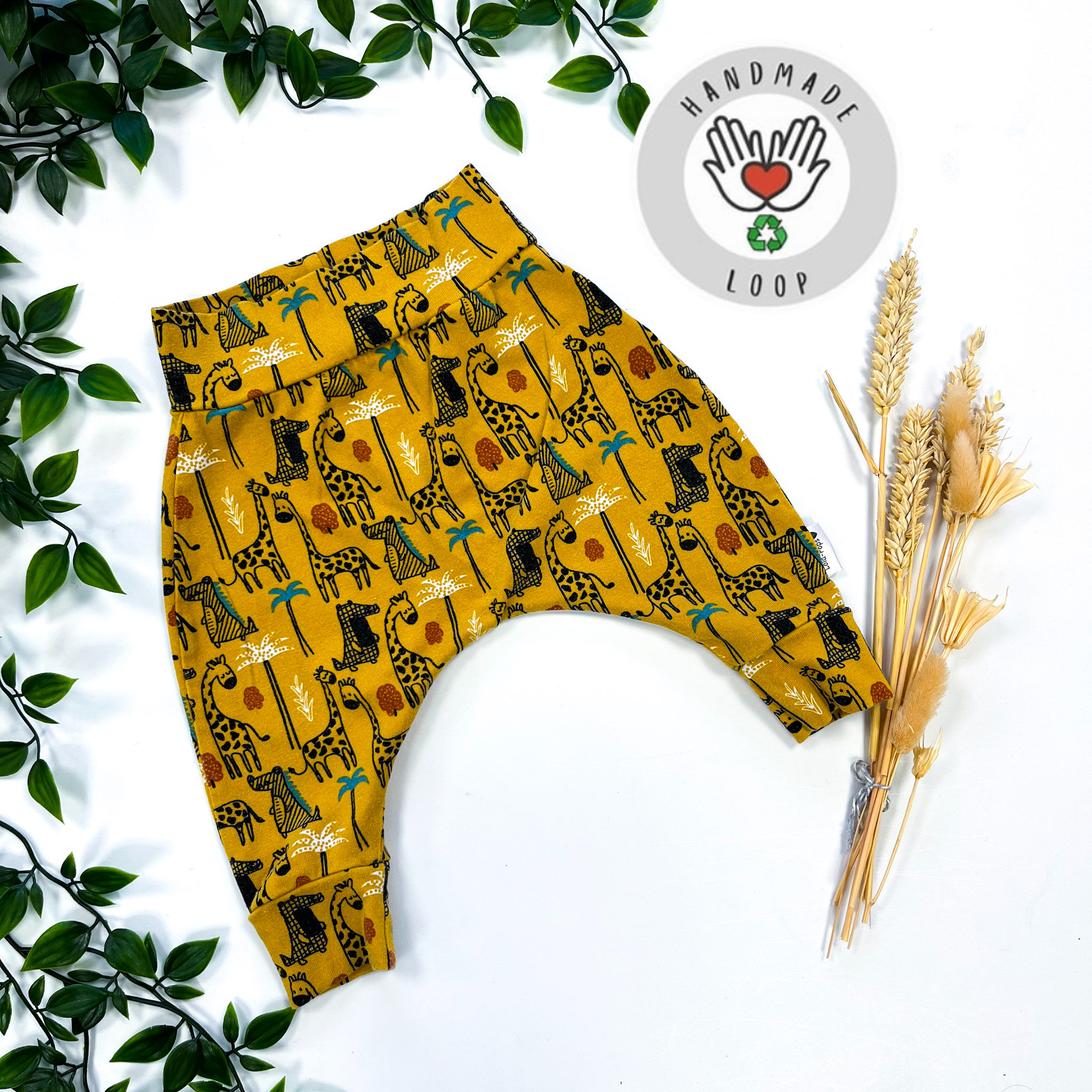 0-3m Mustard Safari Harems