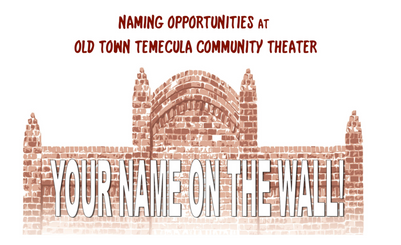 Temecula Theater Foundation Name on the Wall