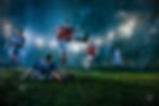 Fußballspiel im Regen
