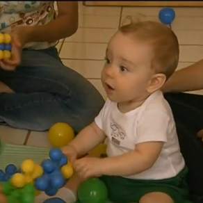 Bebês são estimulados através dos sentidos