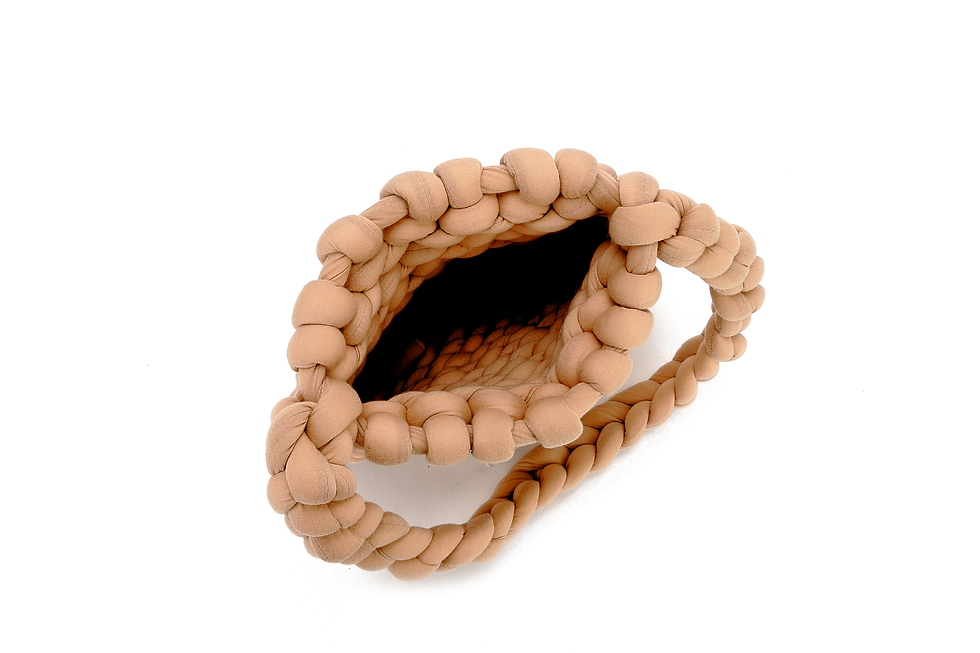 Thumbnail: Cotton rope crossbody hobo bag.