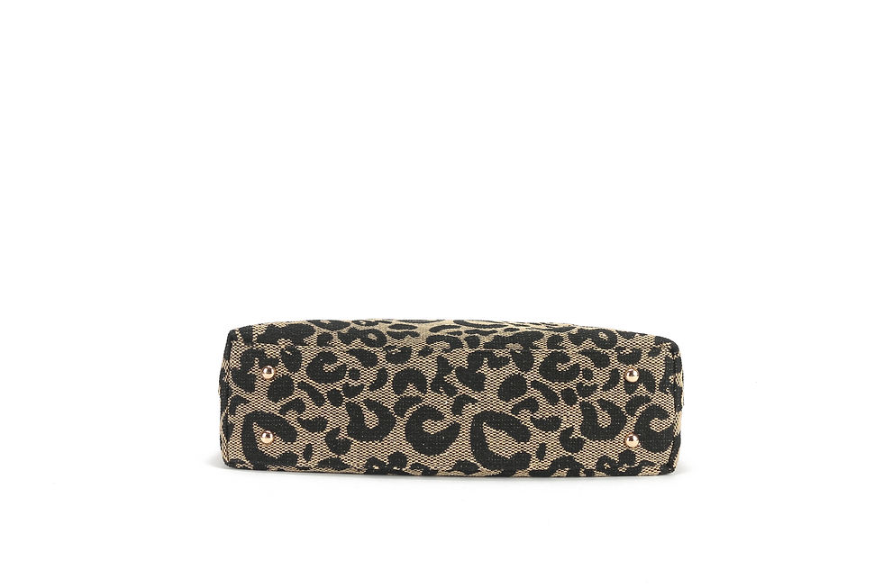 Thumbnail: Leopard knit fabric totes