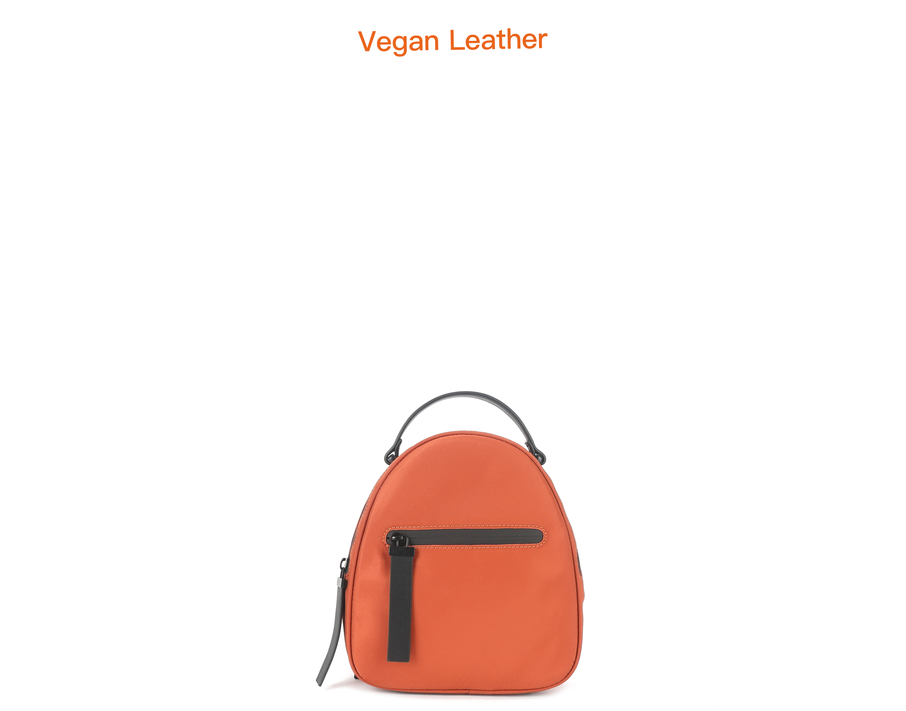 Colour vegan leather backpack
