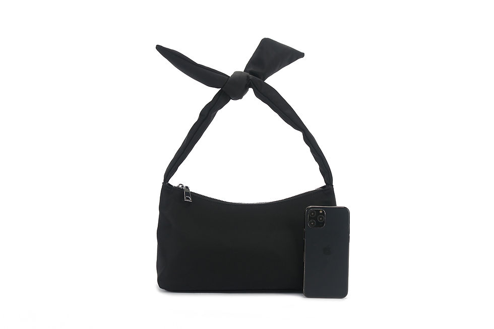 Thumbnail: Recycled nylon crossbody bag front view