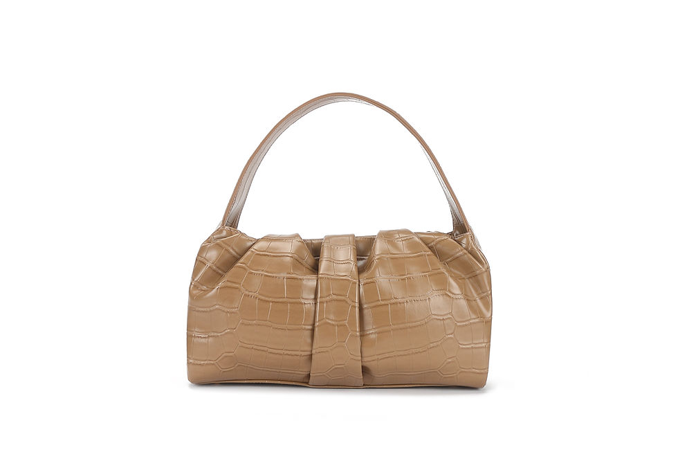 Thumbnail: vegan leather baguette brown corc