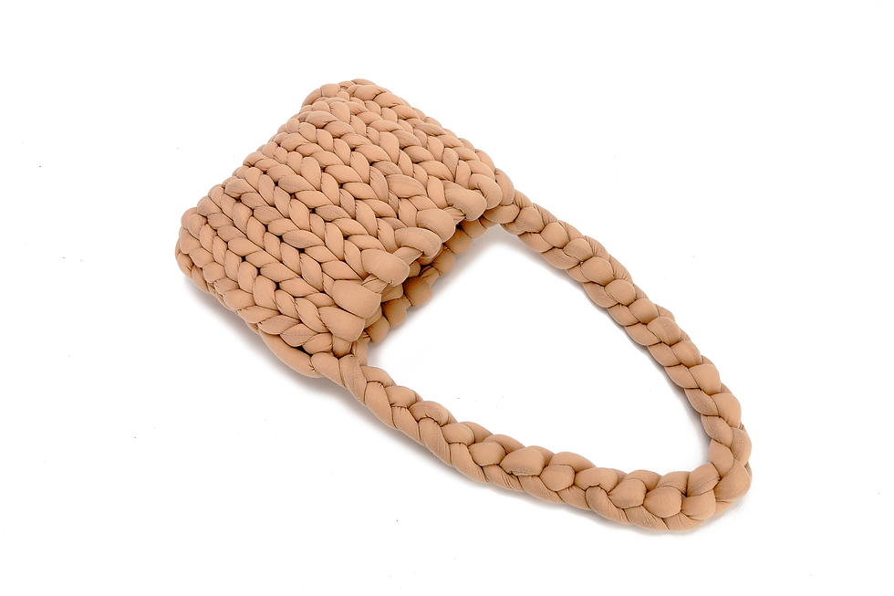Thumbnail: Cotton rope crossbody hobo bag.
