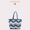 Thumbnail: Blue crocheting straw tote