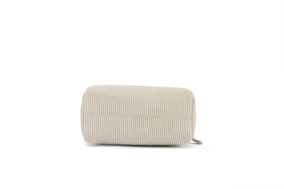 Thumbnail: Vegan corduroy pouch bottom view