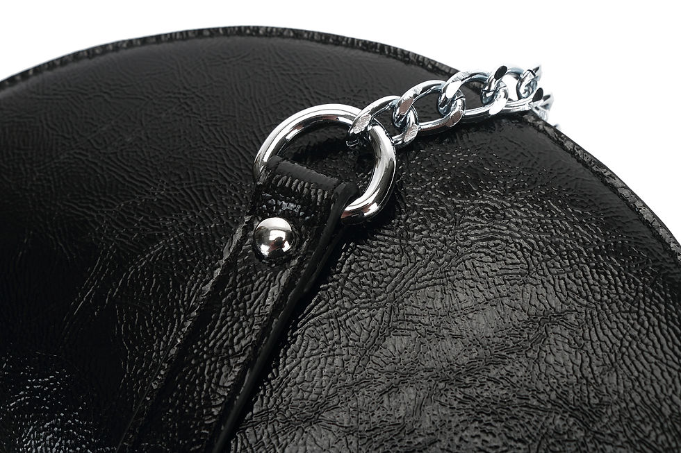 Thumbnail: water base PU vegan leather crossbody black