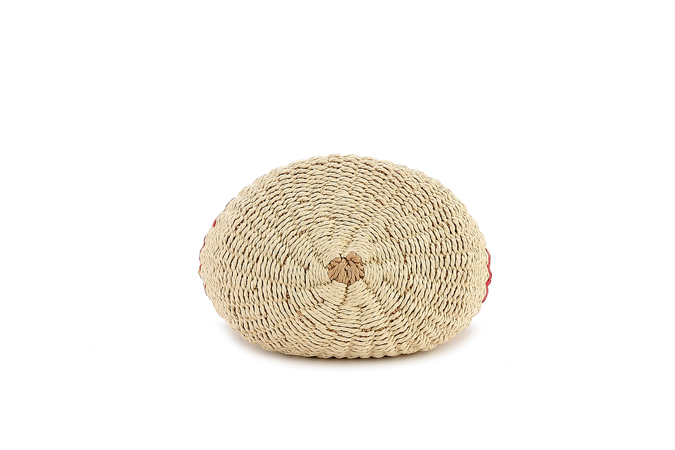 Thumbnail: Woven straw tote bag.