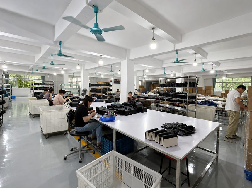 Autron chemical testing room with lab benches, fume hood and equipment for material and hardware testing.