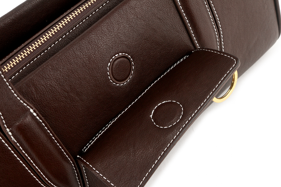 Thumbnail: ODM design sustainable shoulder bag made with recycled PU for private label brand.