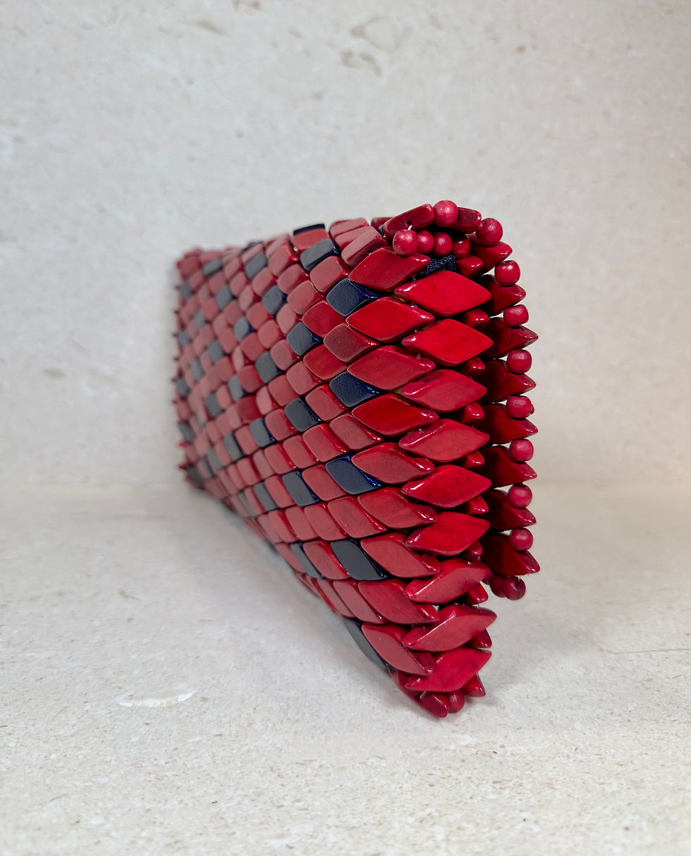 Thumbnail: Nº 468 Clutch | Seeded Ruby + Cobalt