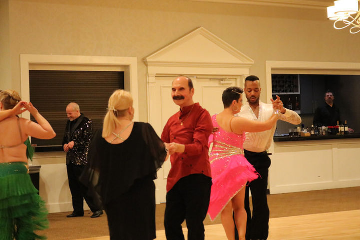 Ballroom Dancers Dancing at Five Star Dance Studios