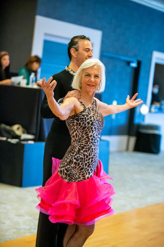 Ballroom Dancers Dancing at Five Star Dance Studios