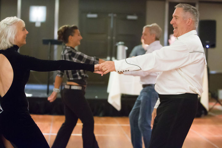 Ballroom Dancers Dancing at Five Star Dance Studios