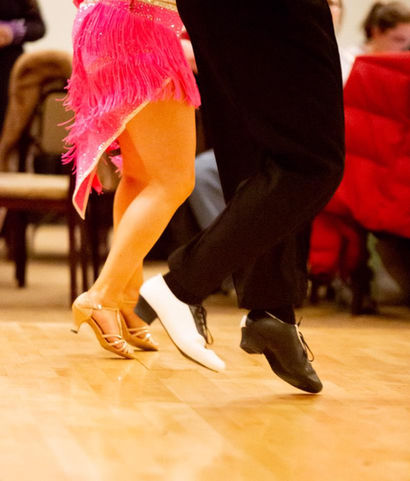 Ballroom Dancers Dancing at Five Star Dance Studios