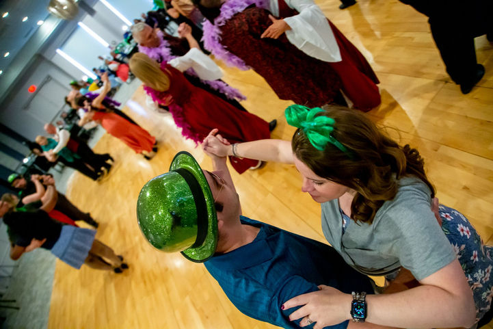 Ballroom Dancers Dancing at Five Star Dance Studios