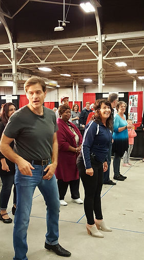 Five Star Dance Studio's Student Ballroom Dancing at an event with Dr. Oz