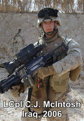 LCpl C.J. McIntosh,
Iraq 2006