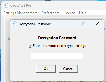 ClickCraft Settings