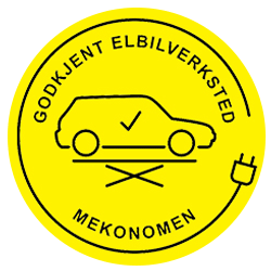 Godkjent elbilverksted logo.