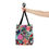 Thumbnail: Vibrant Floral Tote Bag - Abstract Art Inspired Shopping Tote 