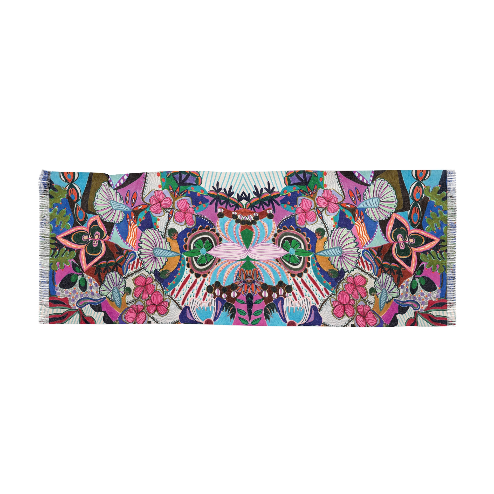 Artistic Flower Shawl: Stunning Present for Women