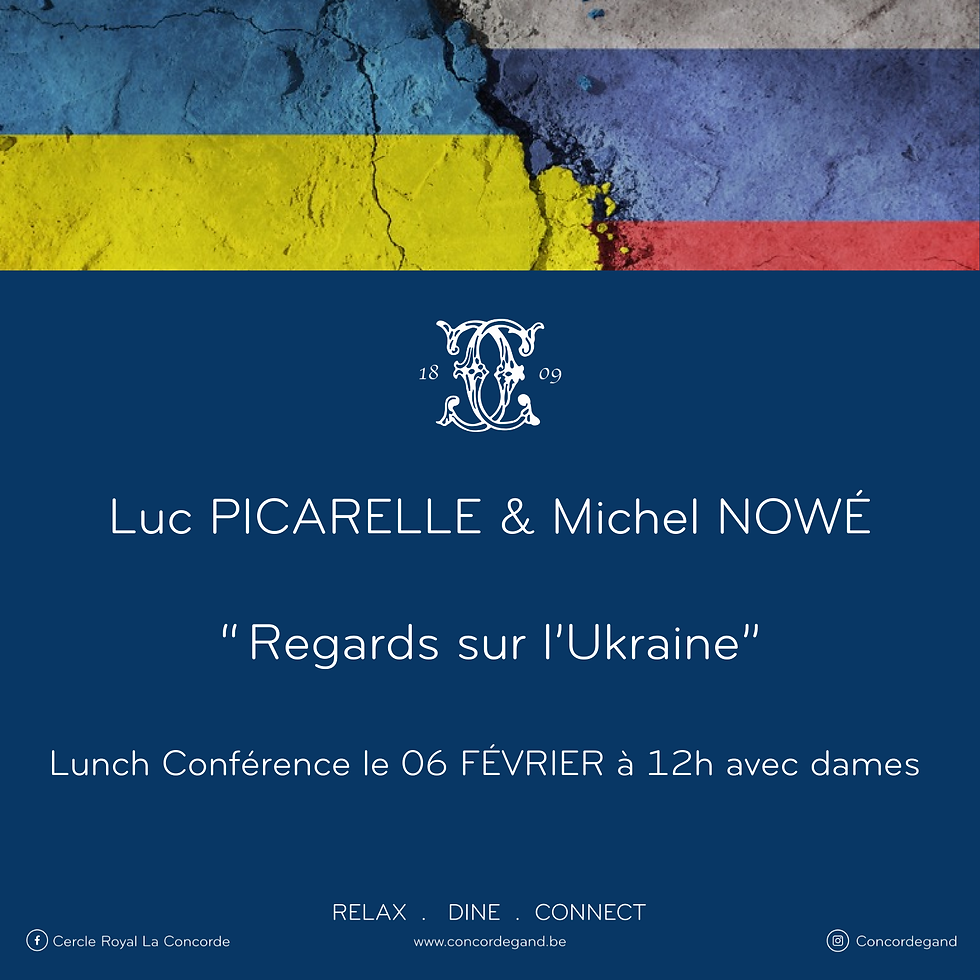 Lunch-conférence :  Luc Picarelle et Michel Nowé "Regards sur l'Ukraine" 