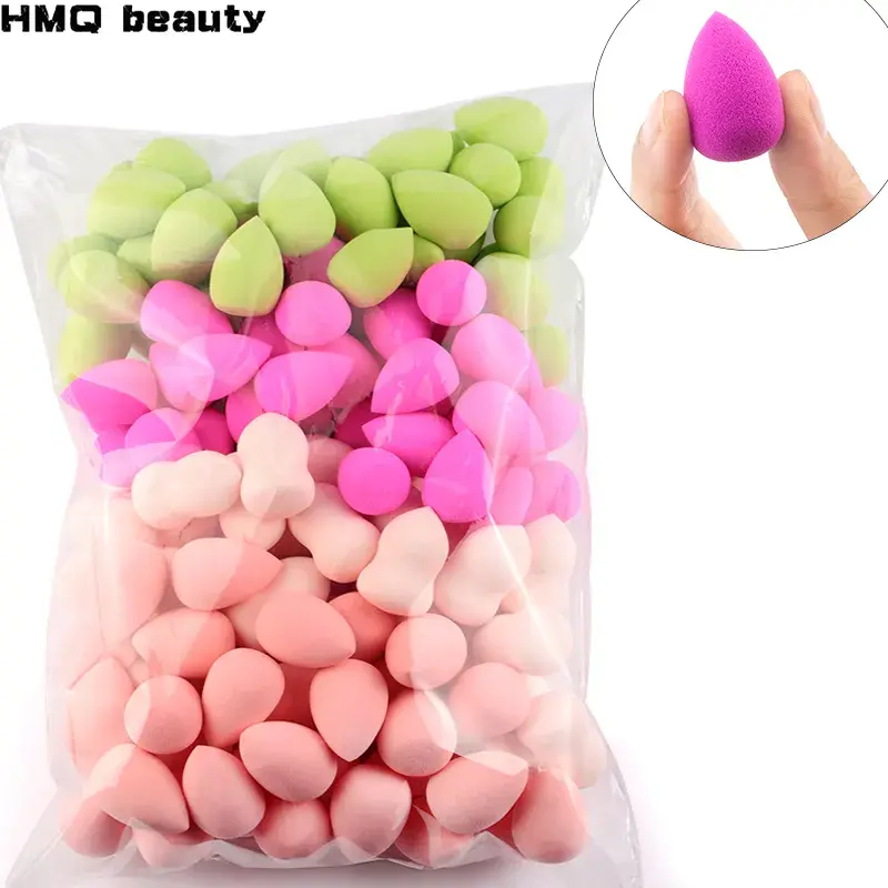 Mini Makeup Sponge Water Drop Shape Makeup Soft Foundation Puff Wet and Dry Use
