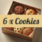 6 cookies size box