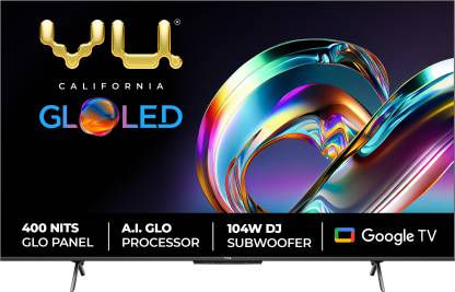 Vu GloLED 139 cm (55 inch) Ultra HD (4K) LED Smart Google TV 2022 Edition
