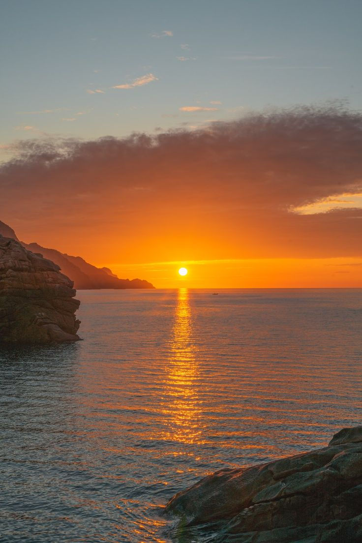 Coucher de soleil en Corse