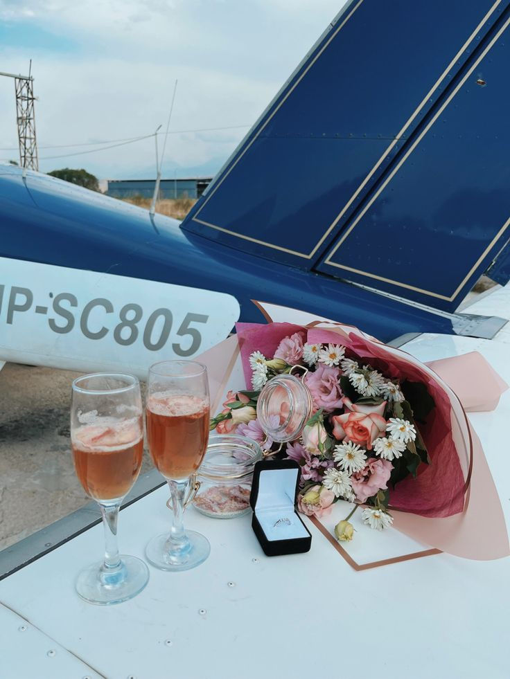 Demande en mariage - En hélicoptère