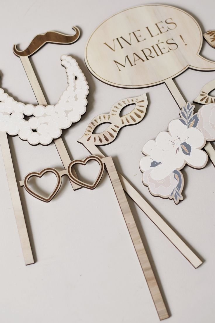Mariage : accessoires pour photobooth