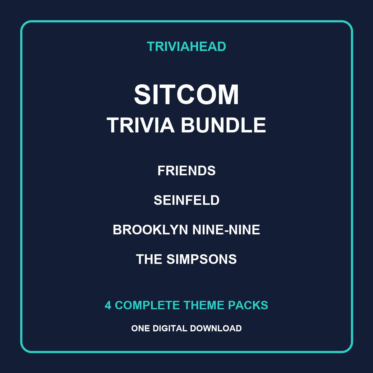 Sitcom Trivia Bundle - 4 Complete Theme Packs