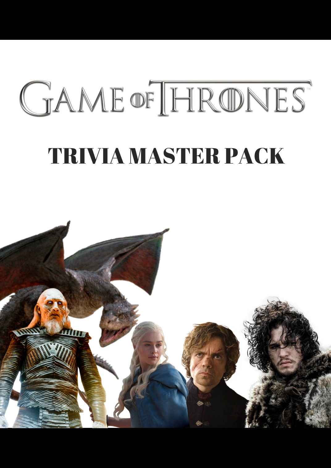 Game of Thrones trivia package host guide cover