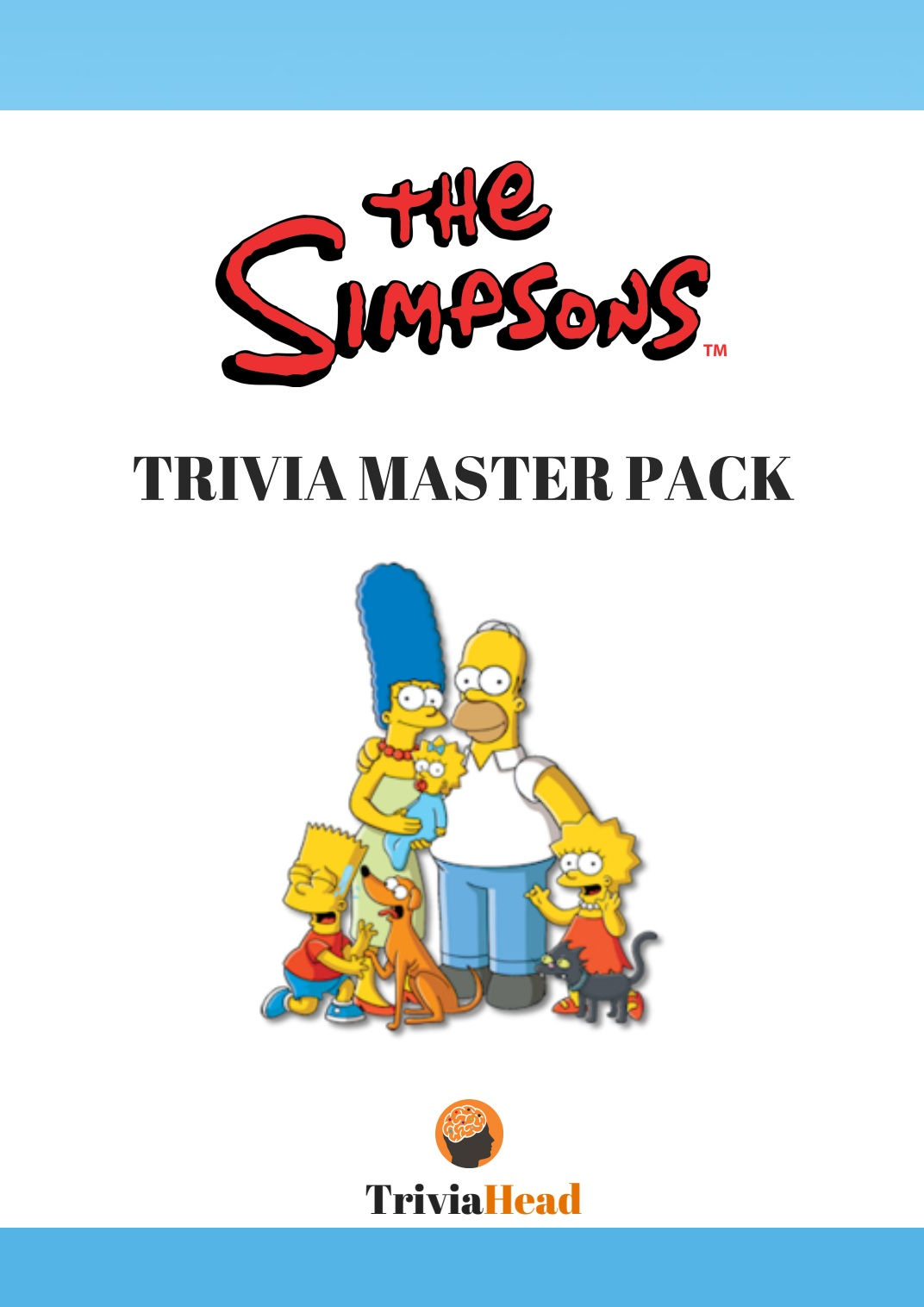 The Simpsons trivia package host guide cover