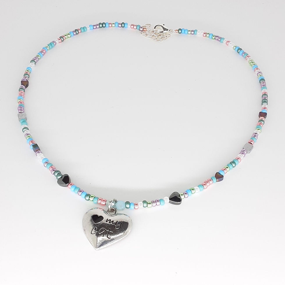 16 Inch Adjustable Love My Cat Necklace