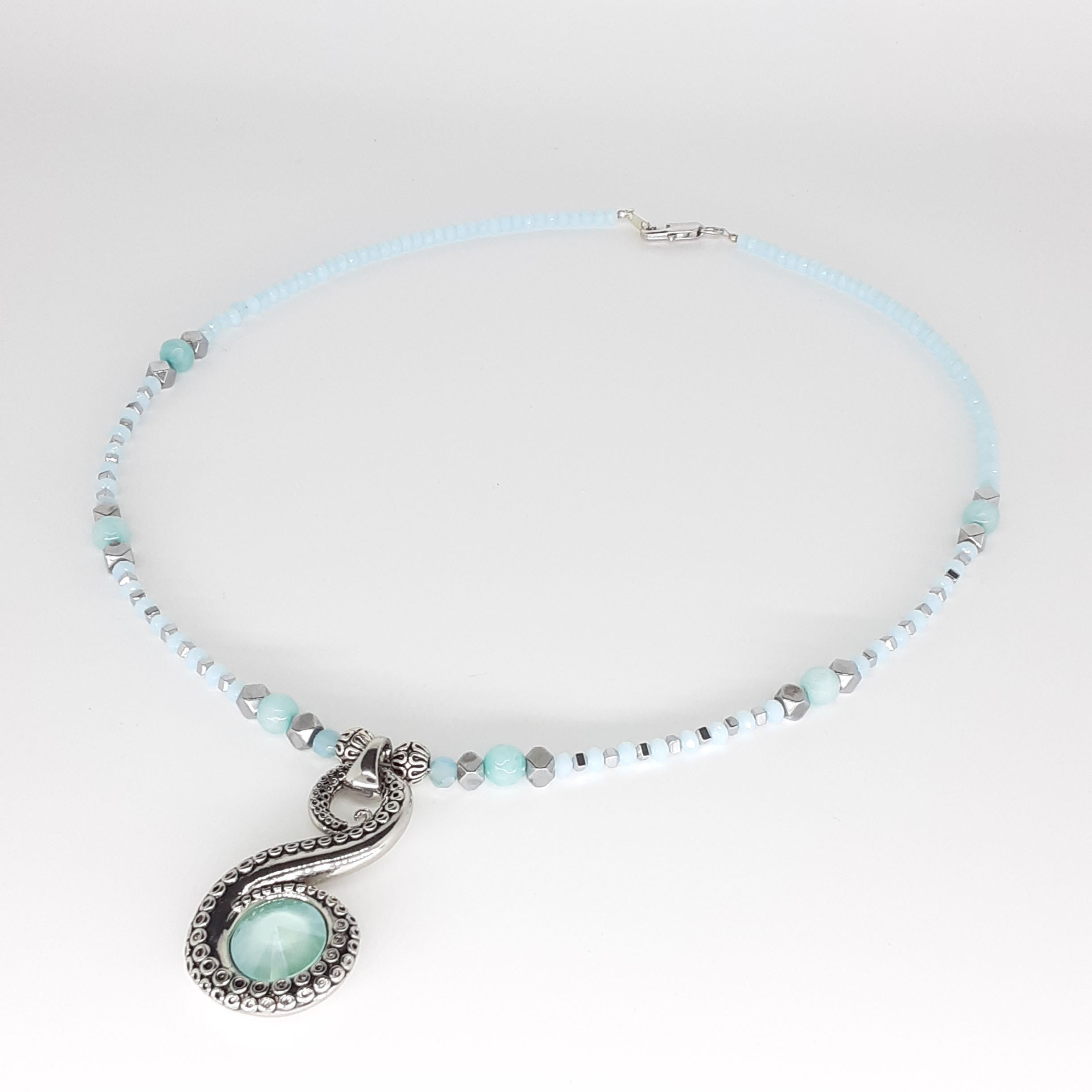 17 Inch Tentacle Stone Necklace