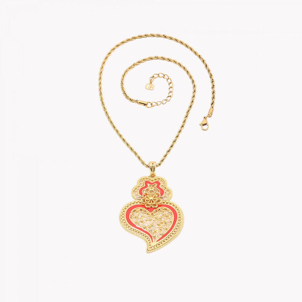Miniature : Collier // Colar -CORAÇAO CORES