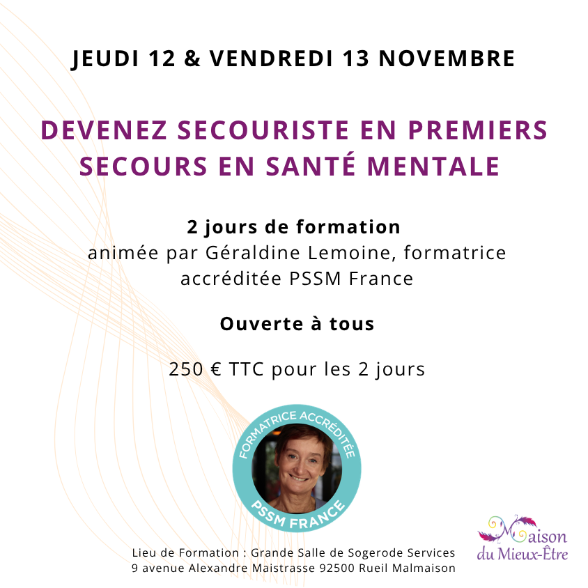 Formation Premiers Secours en Santé Mentale