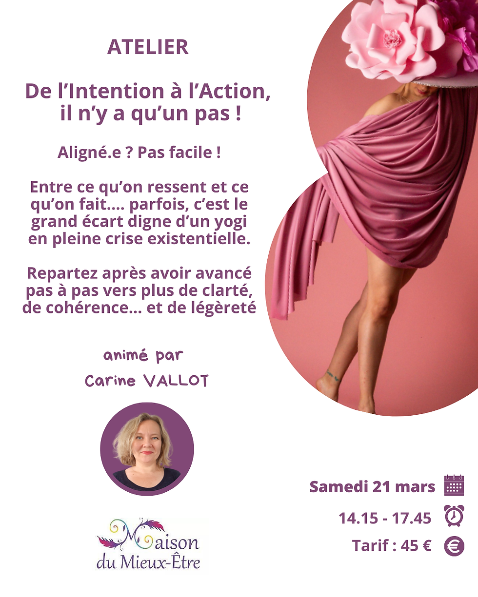De l'intention à l'action, il n'y a qu'un pas !