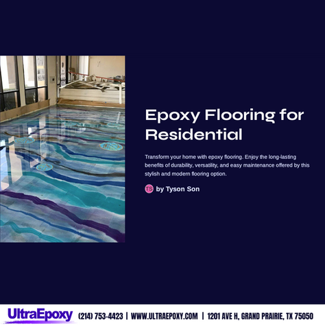 Epoxy Flooring for Residential