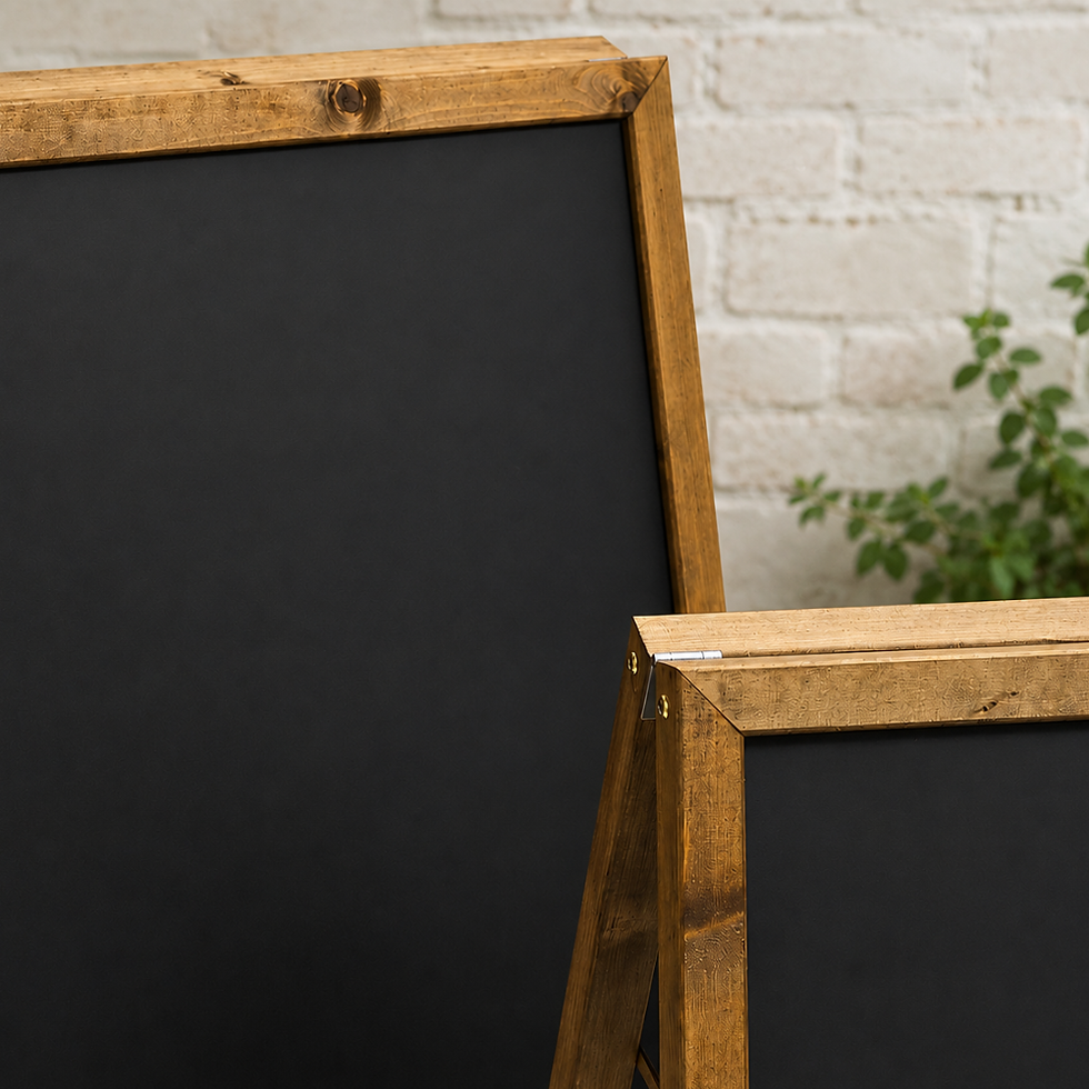 Thumbnail: Square A-Frame Pavement Chalkboard