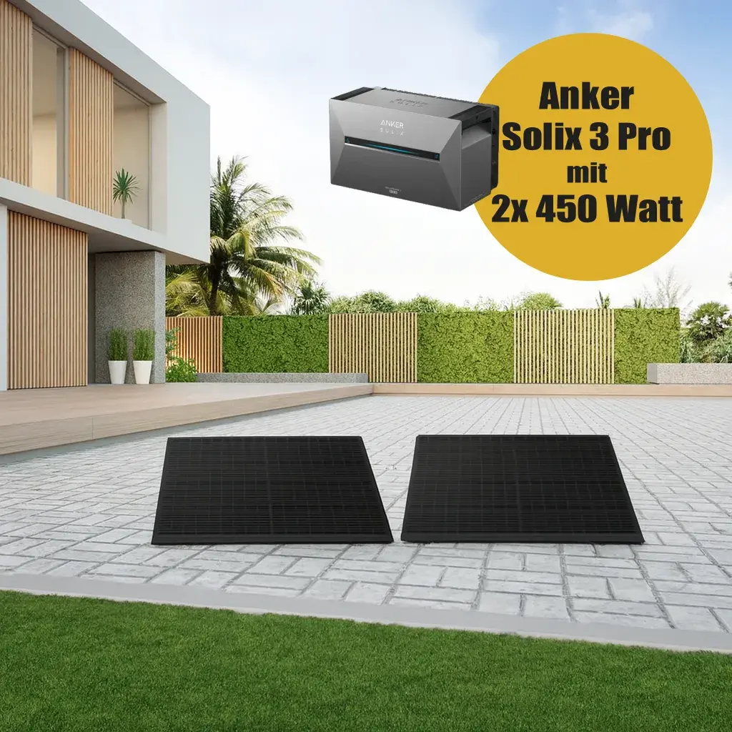 Duo-Balkonkraftwerk mit Anker Solix Solarbank 3 Pro