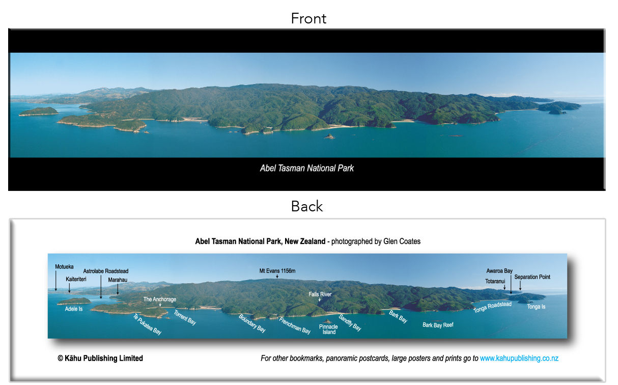 Abel Tasman National Park bookmark